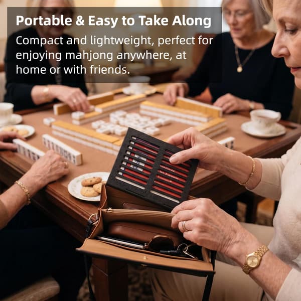Mahjong Card Holder – Foldable Rack for American Mahjong, Space-Saving Angled Display Stand, 3D-Printed Tabletop White / 1 White / 1