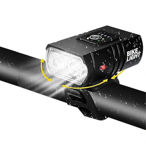 USB Oppladbar T6 Sykkellykt - 1000 Lumen LED Hodelykt for Sykling [JUN]
