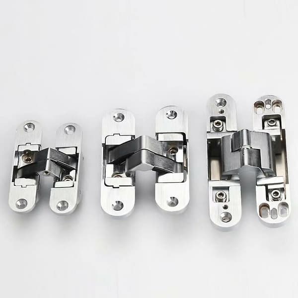 3D Invisible Hinge. Satin Stainless Steel. 2 pieces, 2395mm (left + right)