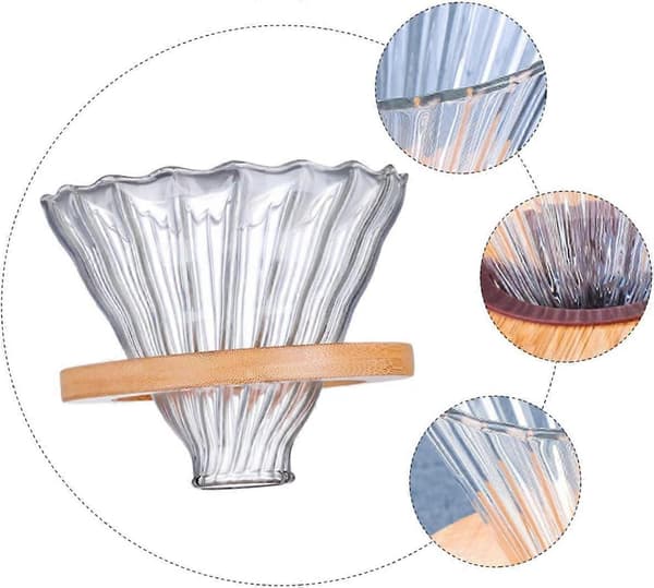 Manuel kaffedrypper med holdbar glas-pour-over-brygger til fin bryggekontrol derhjemme