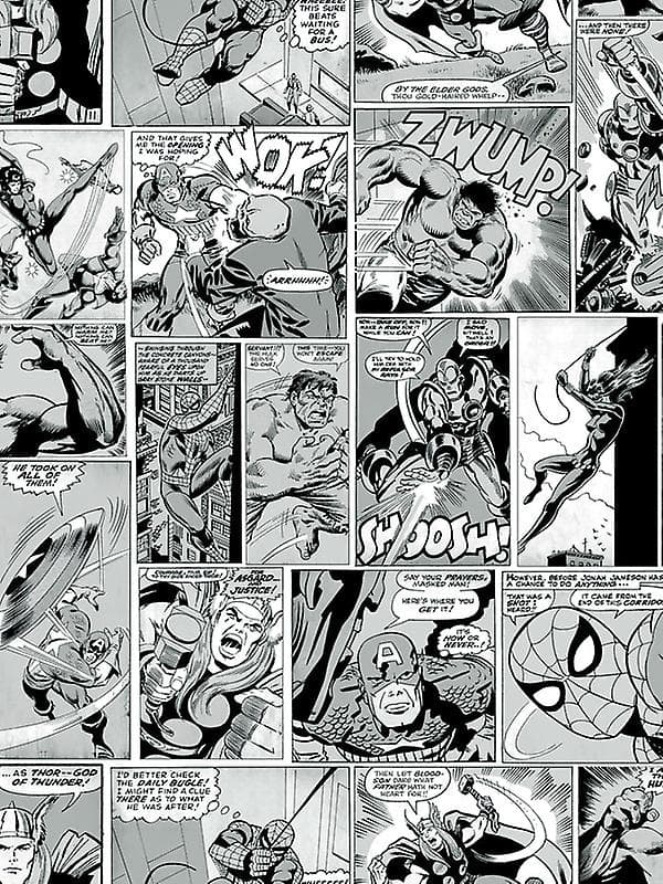 Comic Wallpaper Black and White Muriva 159502 (FMY)