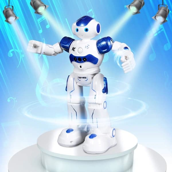 RC Robotleketøy, Gestkontroll Robotfjernkontroll for Barn 3-8 År Bursdagsgave, Blå