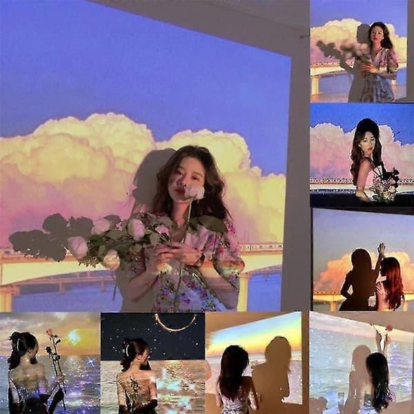 Landscape Projection Lamp Birthday Projector Light Background Spotlight Ins Decoration Party Light Photo