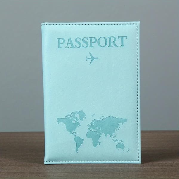 Passfodral | Bekvämt PU-passskyddsfodral i söt stil (Blå-01) Blå-01 Blue-01