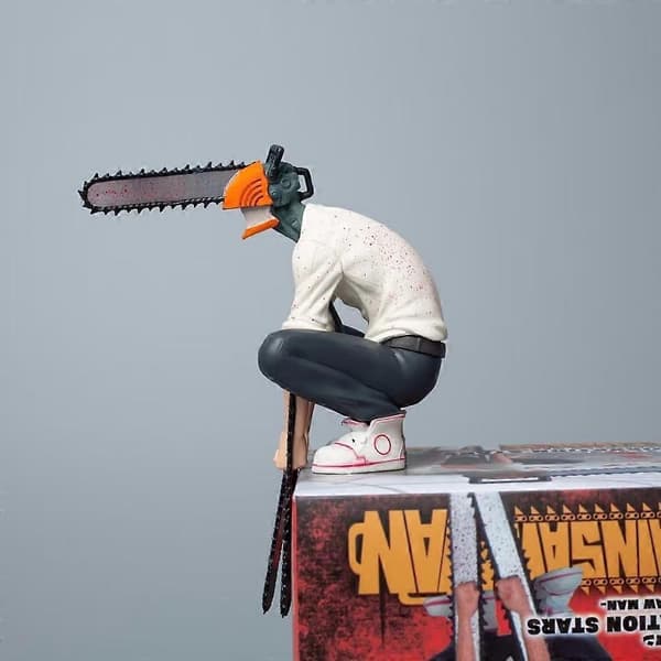 Chainsaw Man legetøjsfigur Denji actionfigur actionfigur anime dukke legetøj gave pressende boblepynt model