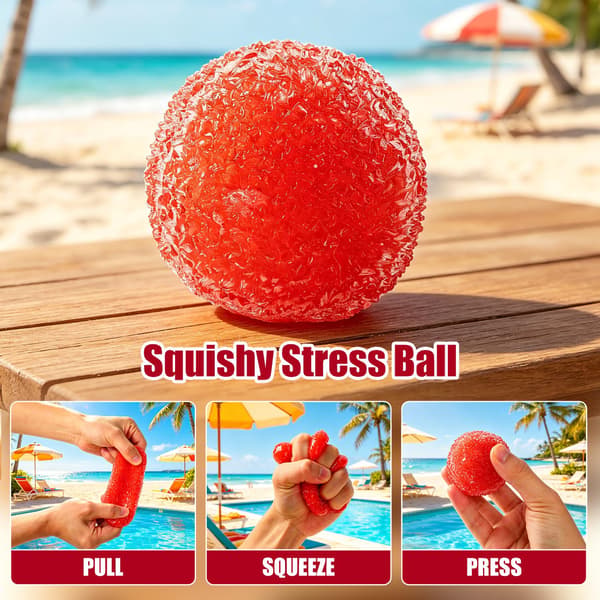 Waxberry Crunchy Squishy Stressbolde, 2 stk. Ice Skin Formbart Fidget-legetøj, Langsomt Stigende Sensorisk Klemmelegetøj til Afslapning