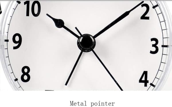 (Red) Creative Children's Alarm Clock Student Simple Football Clock