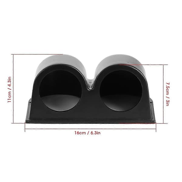 52mm/2in 2-hulls målerholder Bilinstrumentpanel Målerpod Universal Biltilbehør