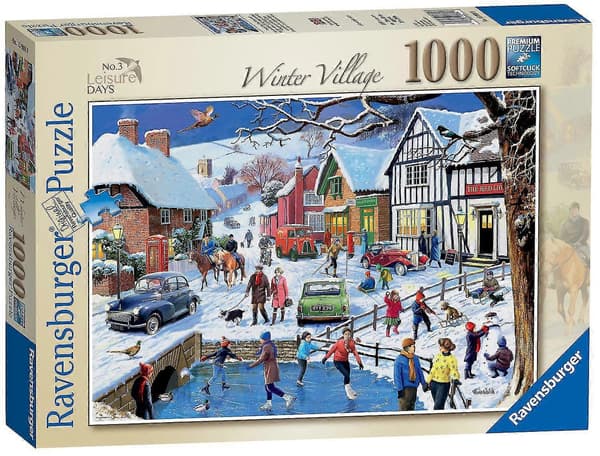 Ravensburger Fritidsdagar Nr 3 Vinterbyn Pussel (1000 Bitar) (FMY) 1000 bitar 1000 pieces