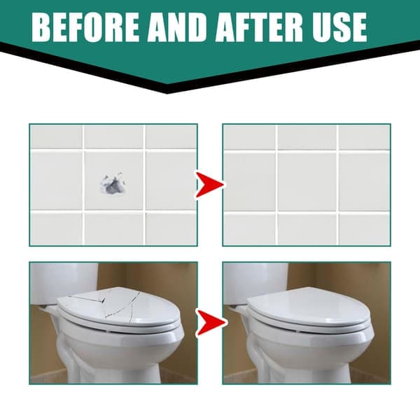 Porcelain Tile Repair Kit - Repair Cracked or Chipped Ceramic Tiles Quickly