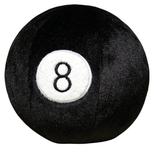 Simulated Billiard Ball Stuffed Pillow, Soft Rabbit Plush Round Cushion Yellow 9 Yellow 9