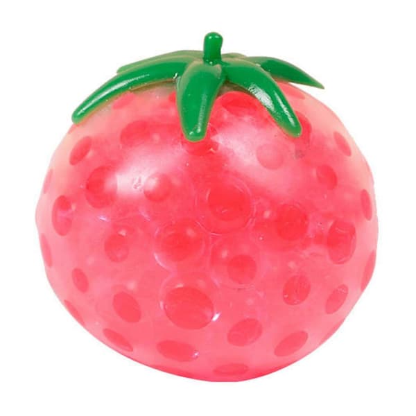 Stressball tomat - Sensorisk leke med myke gummikuler, klem for angstlindring og hånd-øye-koordinasjon