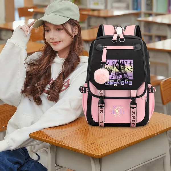 DPKLAD Katseye Ryggsäck Katseye Merch Campusväska Korea Pop Ryggsäck för Fans Lättviktsresor Nya Semesterpresenter（01-E） 01-e 01-e