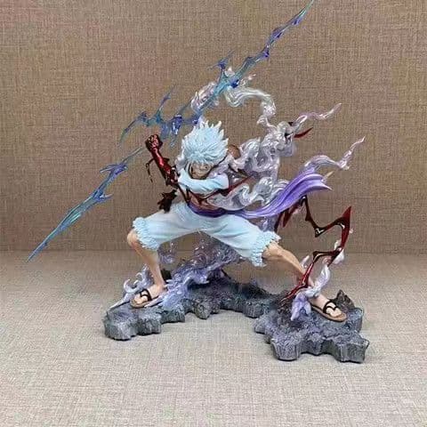 One Piece Gear 5 Nika Luffy Wink Lightning Grip Figur Anime Model Gave Nika Nika
