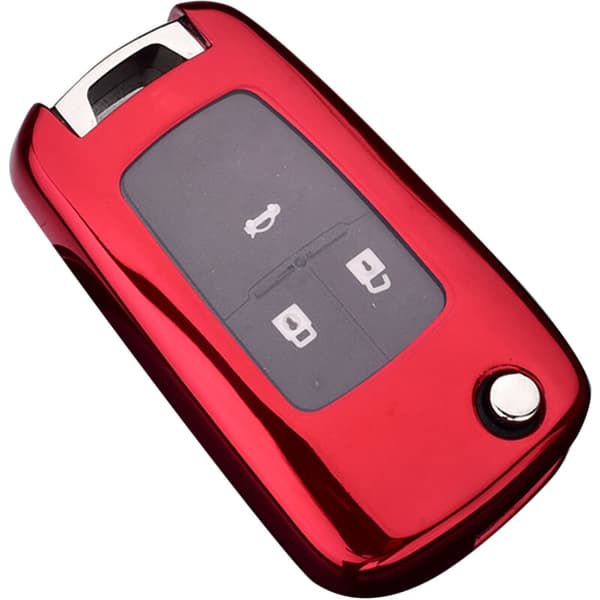 Soft TPU Car Remote Key Case for Cruze Aveo Sail Captiva Opel (Red A)