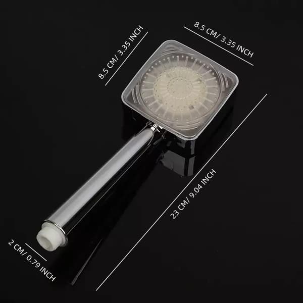 LED Brusehoved, Belyst Brusehoved, LED Håndbruser med 7 Skiftende Farver, Brusehoved, LED S