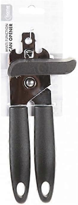 Stilfuld Krom Multifunktionel Dåseåbner med Ergonomisk Komfortgreb til Køkken, 1 stk 22.5x6.5x6.5cm