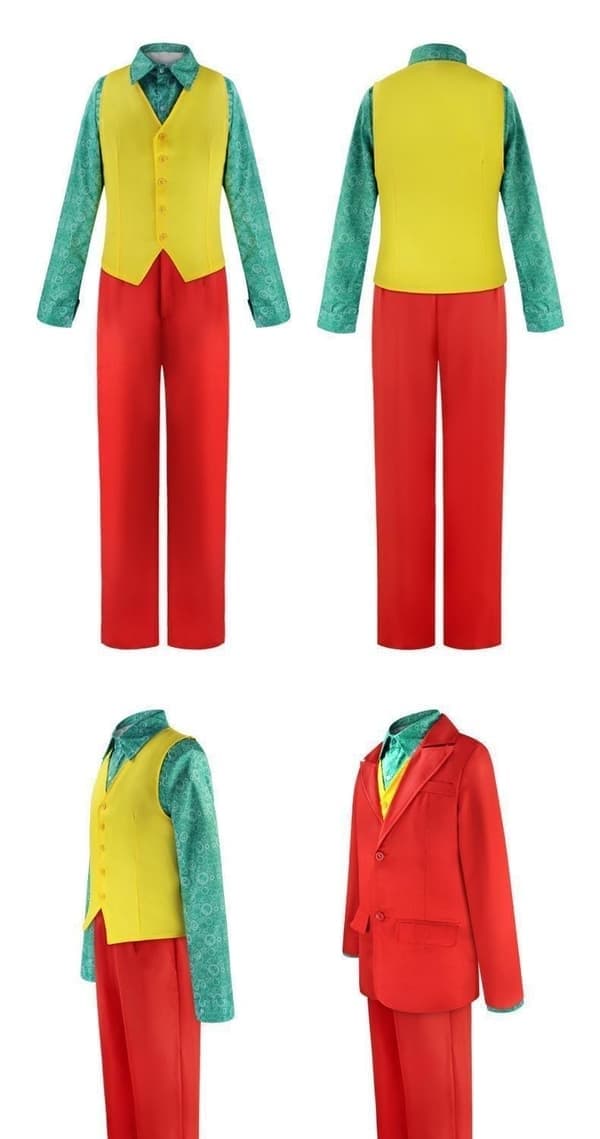 Joker Halloween -cosplay-asu, Arthur Fleck Joaquin Phoenix -asu, koko L L