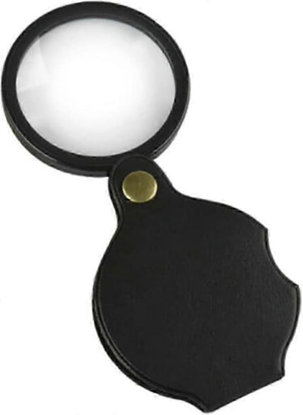 Lommeforstørrelsesglass, 70 mm 10x Mini Sammenleggbart Forstørrelsesglass Med Rotasjon