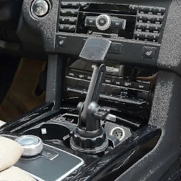 Justerbar magnetisk mobilholder med lang arm for koppholder i bil