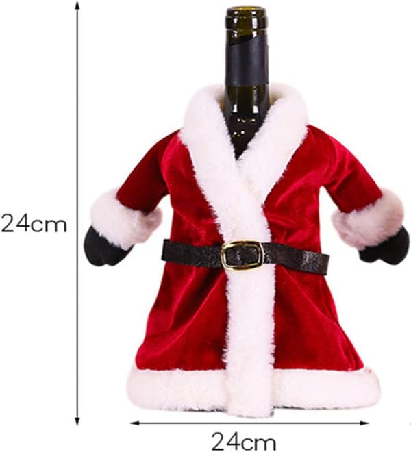 Julklapp Vinflaskpåsar Jul Vinförpackning Inslagspapper Julparty Dekorationer Vinflaskdekoration