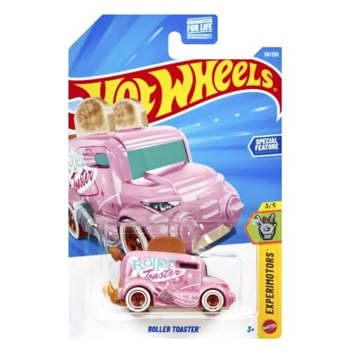 Hot Wheels Pink Roller Toaster Die-Cast Car, 39/250, 1:64 Scale