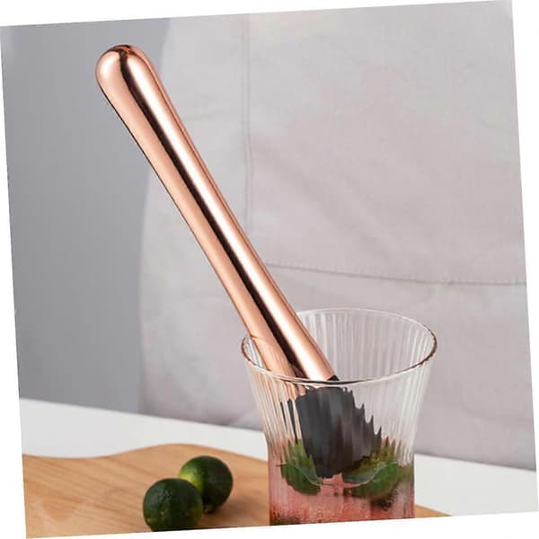 Cocktailmuddler i rustfritt stål med ergonomisk grep for Mojito, frukt- og isknusing, barverktøy