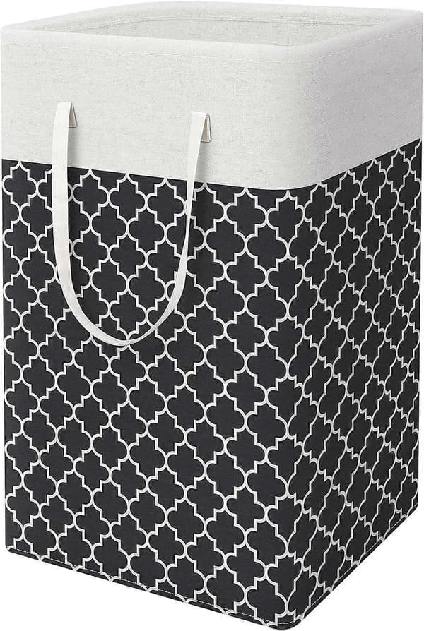 Large Laundry Basket - Freestanding Waterproof Laundry Hamper with Extended Handle - Foldable Tall Laundry Basket