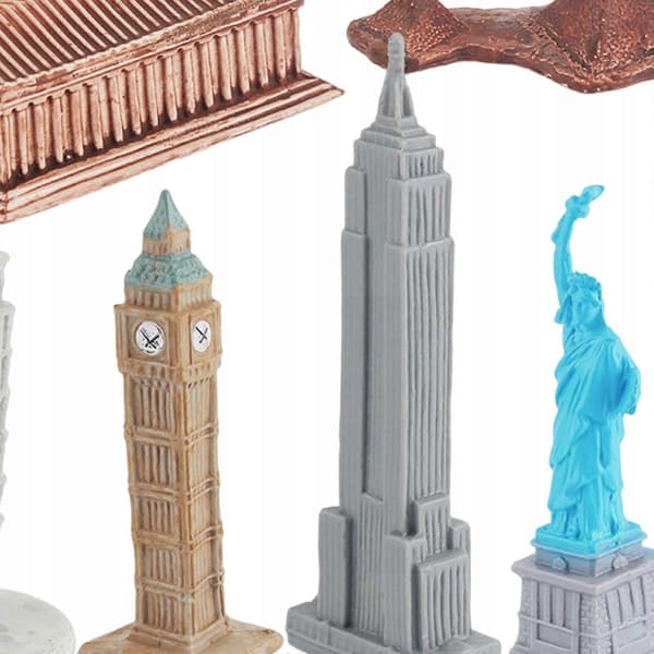 10 historiska byggnader i miniatyr