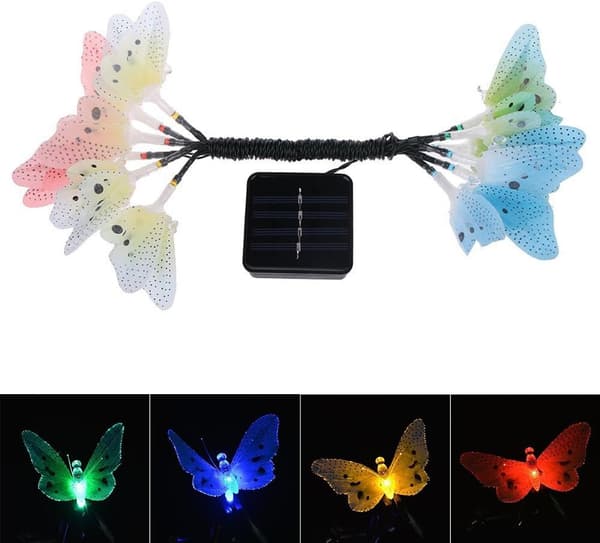 Butterfly Shaped Solar Lights Outdoor LED Battery Waterproof