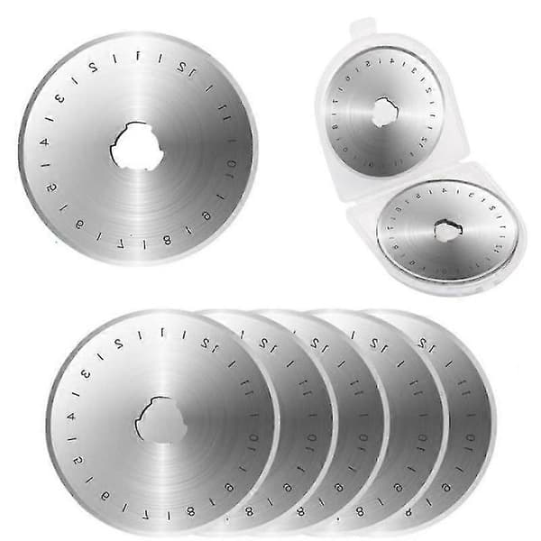 Udskiftningsklinger 45 mm til rulleskærere med opbevaringsetui 10 stk.