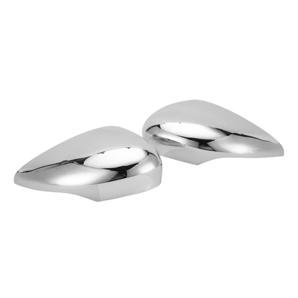 2 stk. sidespeildeksel sølvkrom 8A6117K747CA erstatning for Ford Fiesta MK7 2009-2015