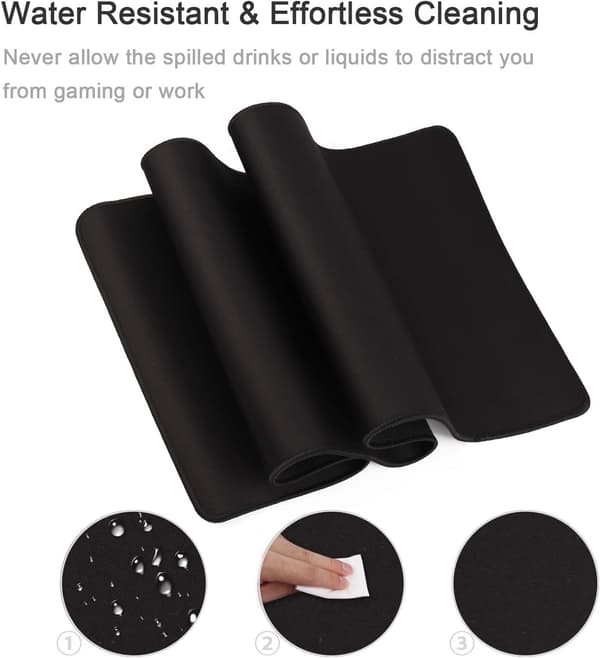 Gaming Mouse Pad Desk Office Mouse Pad Large Comfortable Mouse Pad with Smooth Fabric Surface, Enhanced Precision and Speed 80x30 80x30 80x30