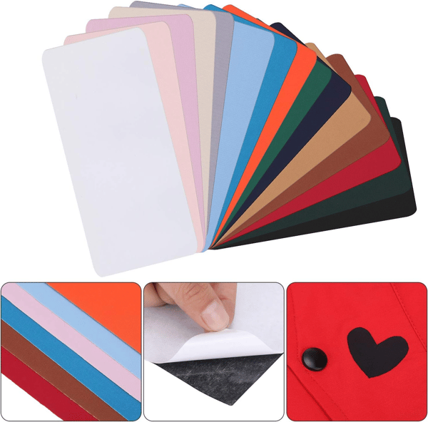 15 pcs Waterproof Self-Adhesive Repair Patches Multicolor