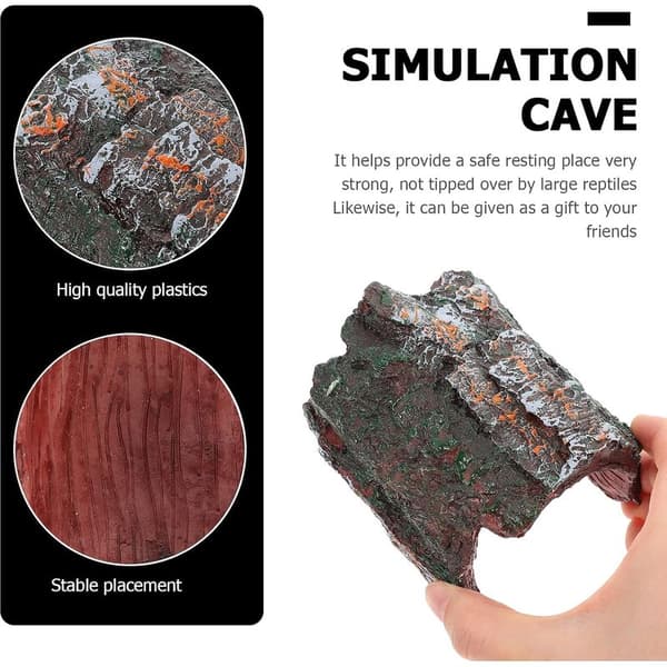 Resin Reptile Hideout for Turtles, Lizards, and Climbing Reptiles - Creative Toy