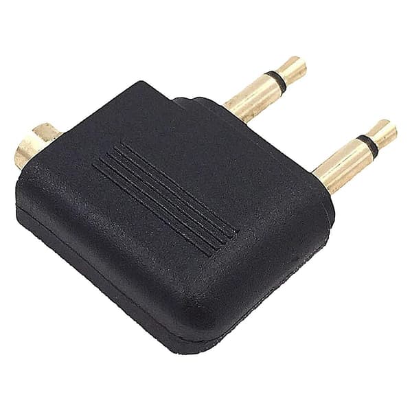 4-pack flygplanshörlursadapter, flygplansadapter för hörlurar, pläterad 3,5 mm