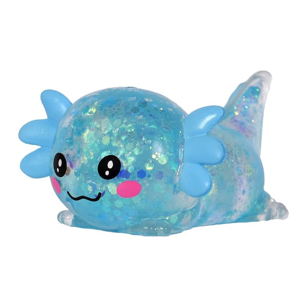 10 cm oransje glitter krypende axolotl squishy, sakte stigende oransje Orange