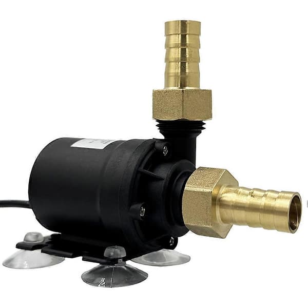 12V DC Solar Brushless Motor Hot Water Pump High Temperature Resistant Solar Motor Water Circulation Pump Black Musta