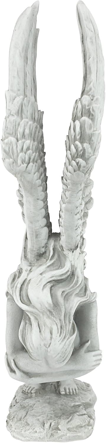Religiøs havestatue mindesmærke og engleforløsning, lille