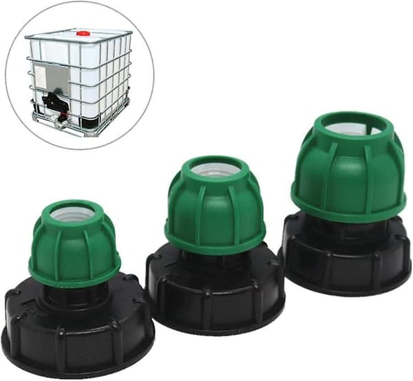 (32mm) IBC-adapter for rett rør Heilwiy S60x6 IBC-tankadapter