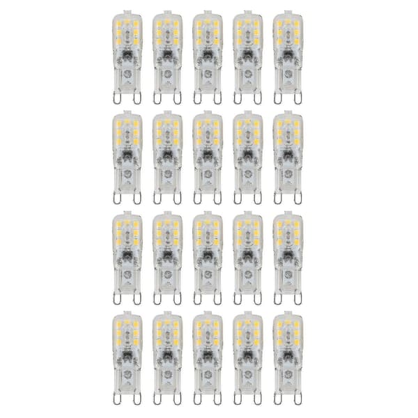 20-pak G9 3W dæmpbare LED-pærer, varm hvid AC220-240V-FY-