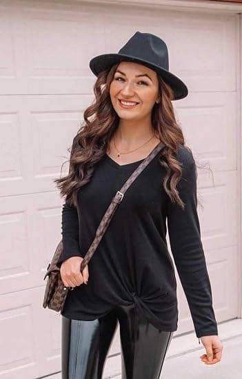Klassisk Panama-hat med bred skygge til damer, bælte, uld-fedora-hat