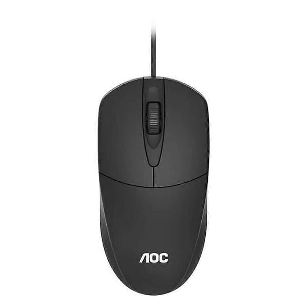AOC MS121 Bærbar Mus Kablet USB Stasjonær Datamaskin Kontormus