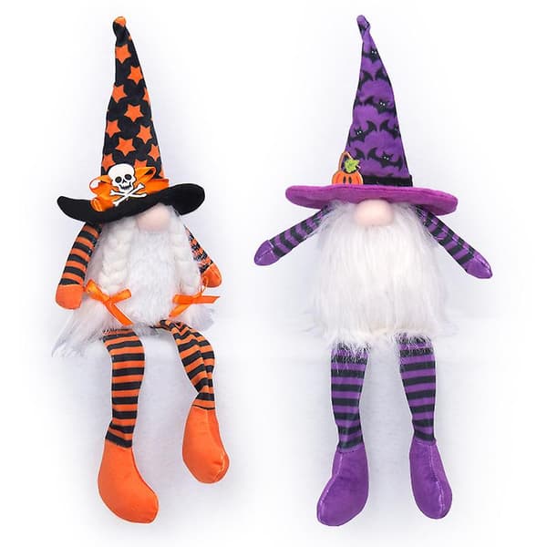 Bordplaceret Ansigtsløs Heksedukke Halloween Dekoration Festlig Pynt