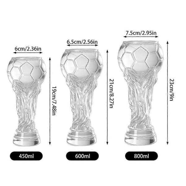 Fotbollstrofé Ölglas Mugg Stor Kapacitet Nyhet Ölkopp Present till Fotbollsälskare 800ml 800ml