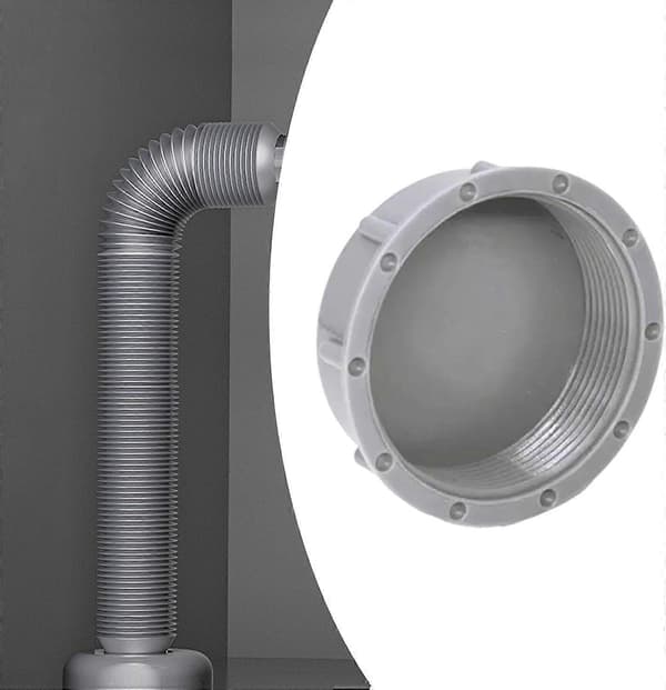 Sink Drain Pipe Blind Plug, Replacement Part with Internal Thread, 5.6 cm, Appliance Trap for Laundry Room (FMY)
