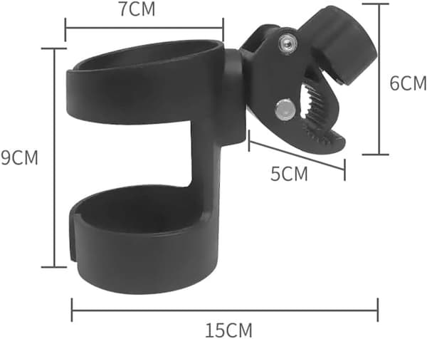 Stroller Cup Holder, Stroller Mug Holder, Stroller Accessories, Adjustable Bottle Organizer