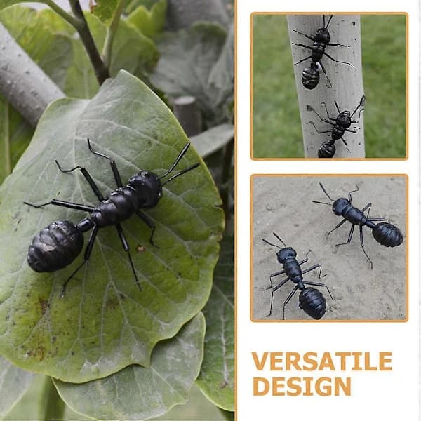 4 Pcs Simulation Ants Models Garden Ants Decorations Artificial Ants Figurines For Desktop 6.50X6.00X2.00CM