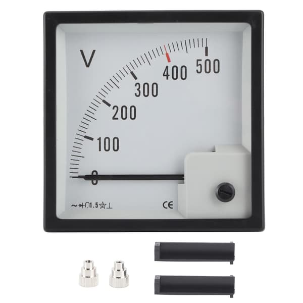 Voltmeter Rettvinklet Pekerskala AC 0-500V Båtkabin Instrumentpanel