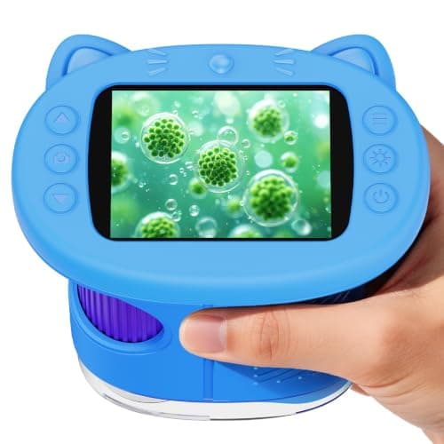 SEEKID Barnmikroskop, 1000X Handhållet Digitalt Mikroskop (Blått) Blue